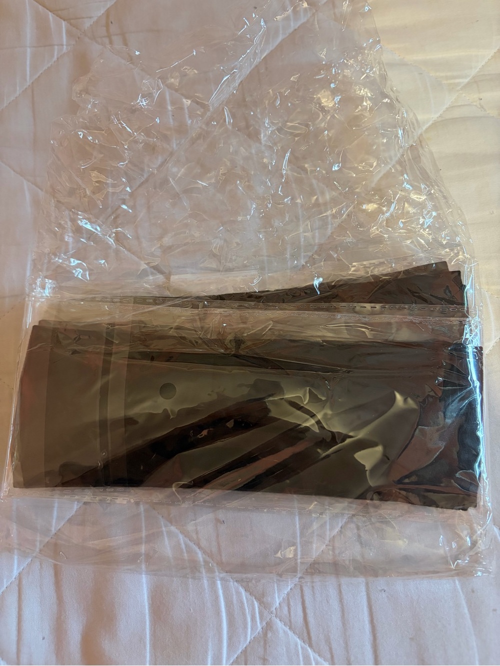 Multiple black cotton athletic headbands